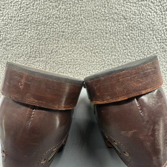 George Esquivel Vanas Mens Shoes 9 Green Brown Wingtip Oxford Made in USA $1100 - Picture 11 of 16